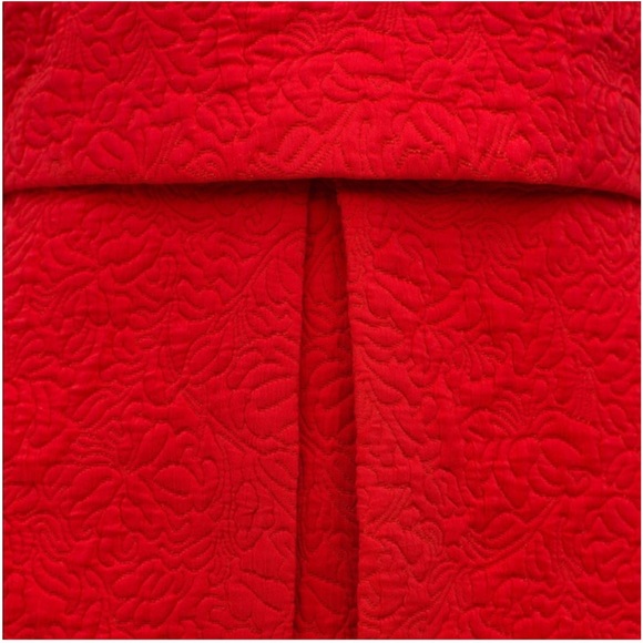 Zara red jacquard mod a-line shift dress - size Small (S) - Picture 6 of 10